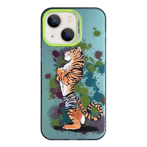 iPhone 14 Animal Pattern PC Phone Case - Tiger