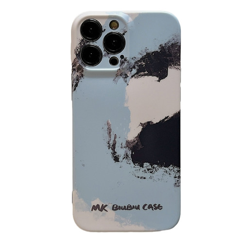 iPhone 14 Pattern IMD Matte TPU Phone Case - Ink