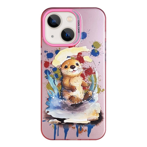 iPhone 14 Animal Pattern PC Phone Case - Otter