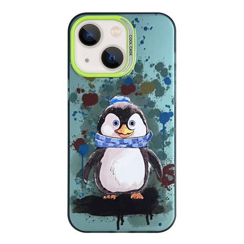 iPhone 14 Animal Pattern PC Phone Case - Penguin