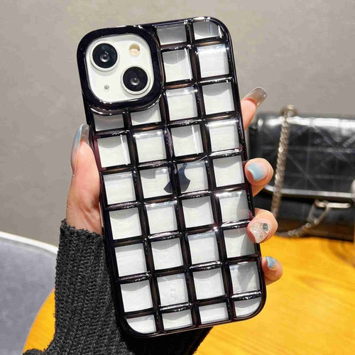 iPhone 14 3D Grid Phone Case - Black