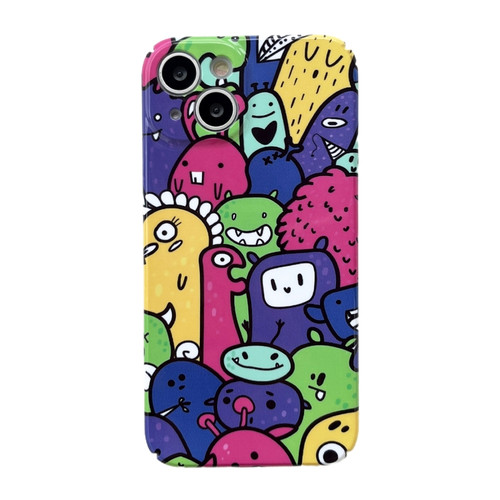 iPhone 14 Precise Hole Glossy PC Phone Case - Color Monster