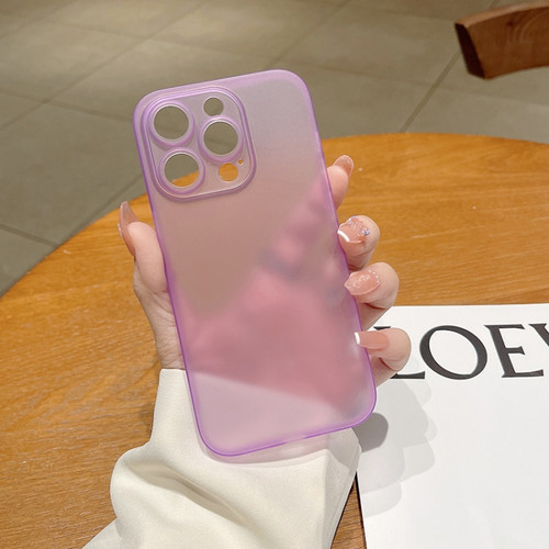iPhone 14 Frosted PP Phone Case  - Purple