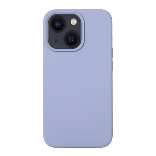 iPhone 14 Liquid Silicone Phone Case  - Lavender Grey