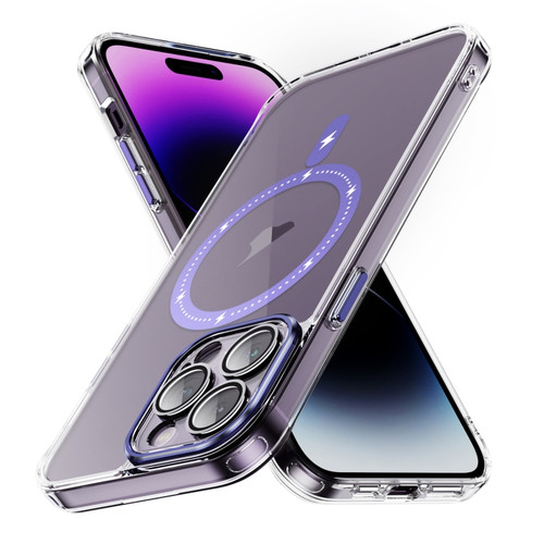 iPhone 14 Pro Airbag Shockproof MagSafe Phone Case - Light Purple