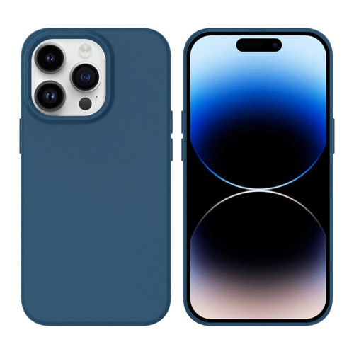 iPhone 14 Pro Liquid Silicone MagSafe Phone Case - Dark Blue