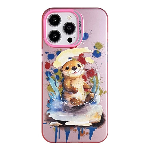 iPhone 14 Pro Animal Pattern PC Phone Case - Otter