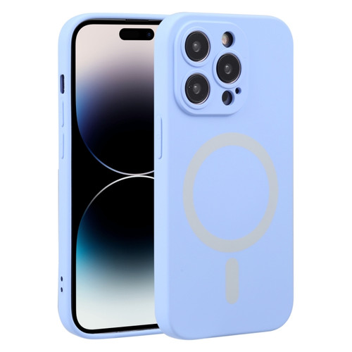 iPhone 14 Pro Liquid Silicone Magsafe Phone Case  - Light Blue