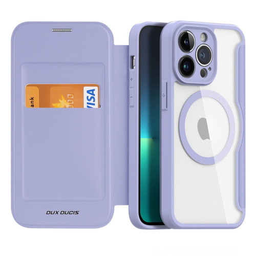 iPhone 13 Pro DUX DUCIS Skin X Pro Series Magsafe PC TPU Leather Phone Case  - Purple