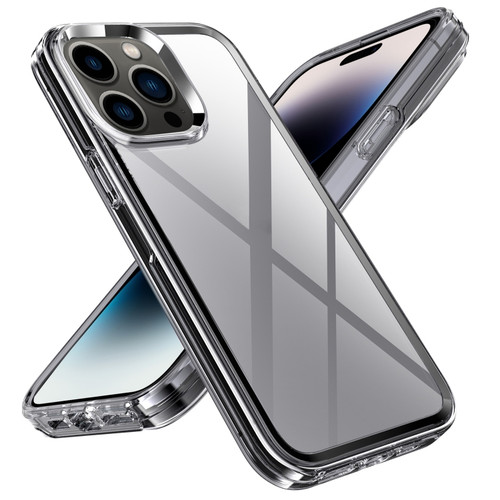 iPhone 14 Pro Transparent Armor Phone Case - Grey