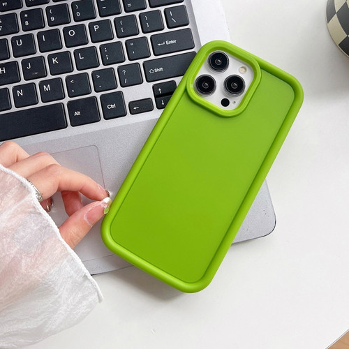 iPhone 14 Pro Shockproof Frame Frosted TPU Phone Case - Green