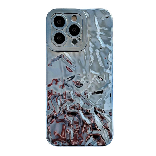 iPhone 14 Plus Meteorite Texture Electroplating TPU Phone Case - Blue