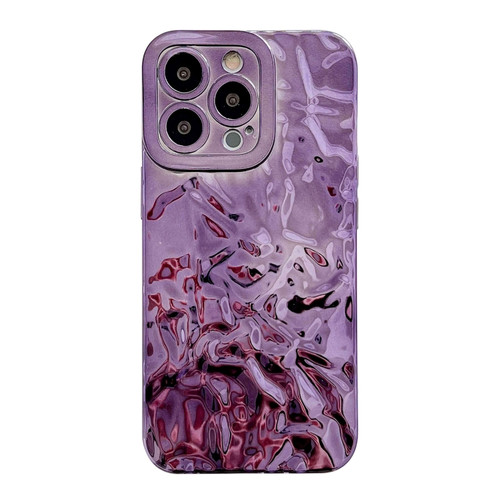 iPhone 14 Plus Meteorite Texture Electroplating TPU Phone Case - Purple