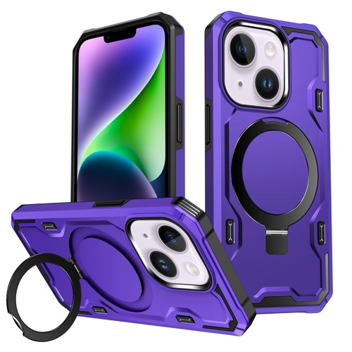 iPhone 14 Plus Patronus MagSafe Magnetic Holder Phone Case - Purple