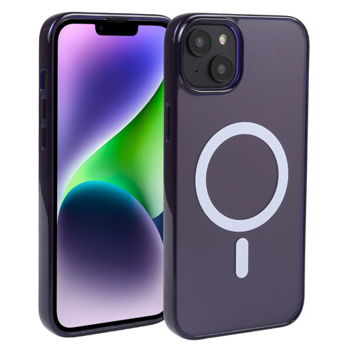 iPhone 14 Plus GEBEI MagSafe Magnetic Transparent Phone Case  - Purple