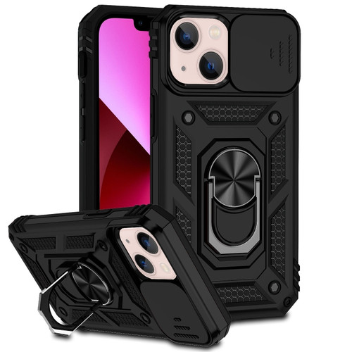 iPhone 14 Plus Sliding Camshield Holder Phone Case  - Black