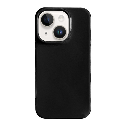 iPhone 14 Plus Shockproof Solid Color TPU Phone Case - Black