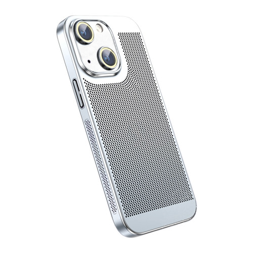 iPhone 14 Plus Ice Sense Heat Dissipation Electroplating PC Phone Case - Silver