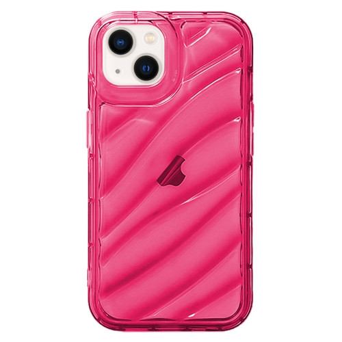 iPhone 14 Plus Waves TPU Phone Case - Red