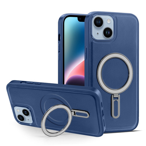 iPhone 14 Plus MagSafe Magnetic Holder Phone Case - Royal Blue