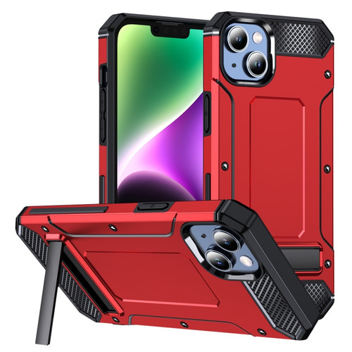 iPhone 14 Plus Matte Holder Phone Case - Red