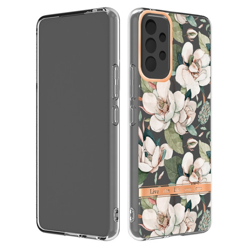 Samsung Galaxy A53 5G Flowers and Plants Series IMD TPU Phone Case - Green Gardenia