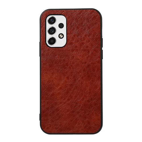 Samsung Galaxy A53 5G Crazy Horse Leather Phone Case - Brown