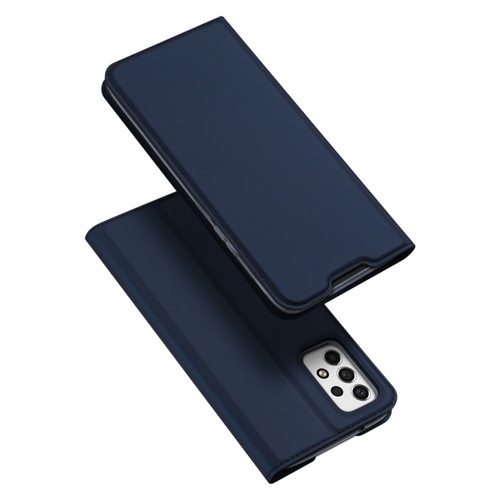 Samsung Galaxy A53 5G DUX DUCIS Skin Pro Series Shockproof Horizontal Flip Leather Phone Case - Dark Blue