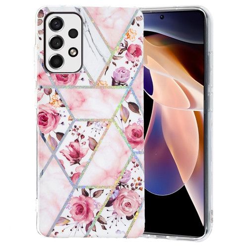 Samsung Galaxy A53 5G Electroplating Pattern TPU Phone Case - Rose