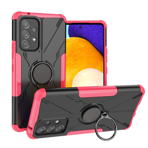 Samsung Galaxy A53 5G Armor Bear Shockproof PC + TPU Phone Case - Rose Red