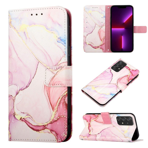 Samsung Galaxy A53 5G PT003 Marble Pattern Flip Leather Phone Case - LS005