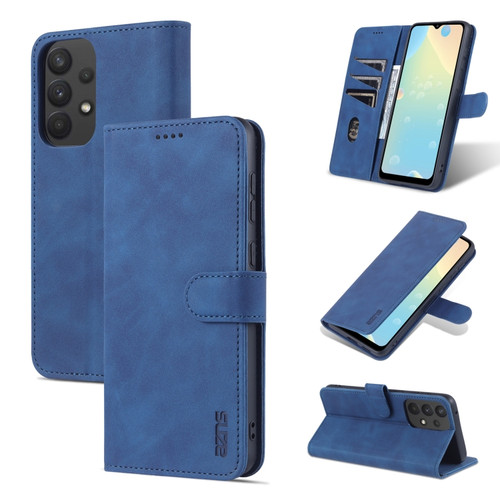 Samsung Galaxy A53 5G AZNS Skin Feel Calf Texture Horizontal Flip Leather Phone Case - Blue