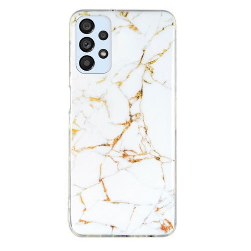 Samsung Galaxy A53 5G IMD Marble Pattern TPU Phone Case - White