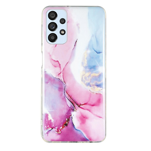 Samsung Galaxy A53 5G IMD Marble Pattern TPU Phone Case - Pink Blue