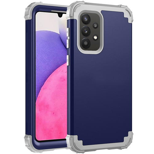 Samsung Galaxy A53 5G PC + Silicone Phone Case - Navy Blue+Grey