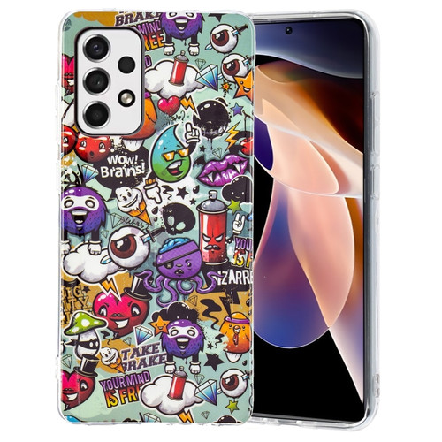 Samsung Galaxy A53 5G Luminous TPU Protective Phone Case - Graffiti