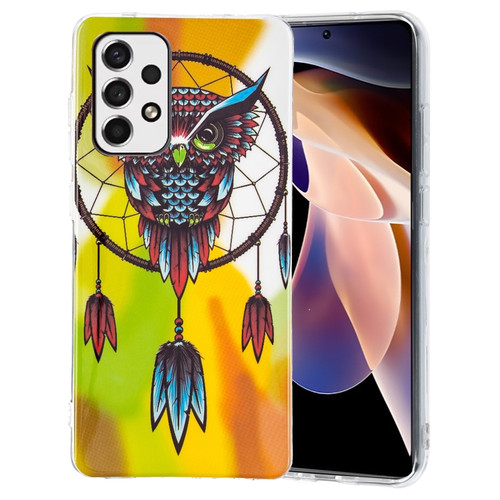 Samsung Galaxy A53 5G Luminous TPU Protective Phone Case - Owl