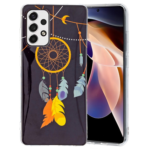 Samsung Galaxy A53 5G Luminous TPU Protective Phone Case - Black Wind Chimes