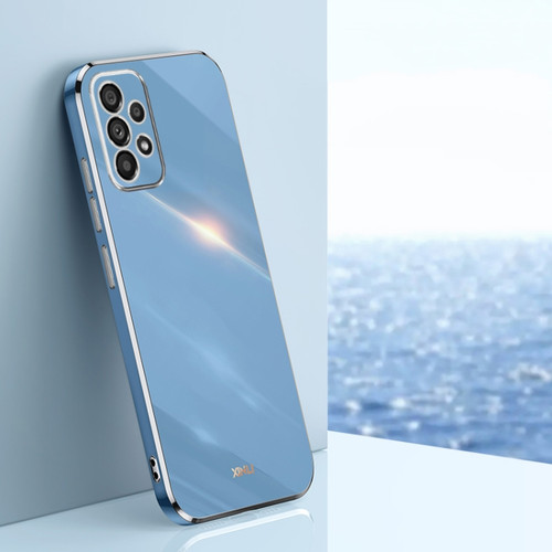 Samsung Galaxy A53 5G XINLI Straight Edge 6D Electroplate TPU Phone Case - Celestial Blue