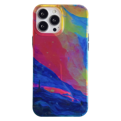 iPhone 13 Pro Max Double-sided Film Laser Phone Case - Colorful