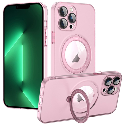 iPhone 13 Pro Max MagSafe Multifunction Holder Phone Case - Pink