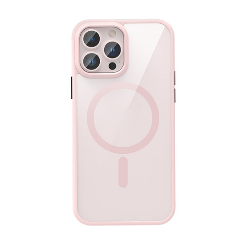 iPhone 13 Pro Max Crystal Clear Series Magsafe Magnetic Phone Case  - Pink