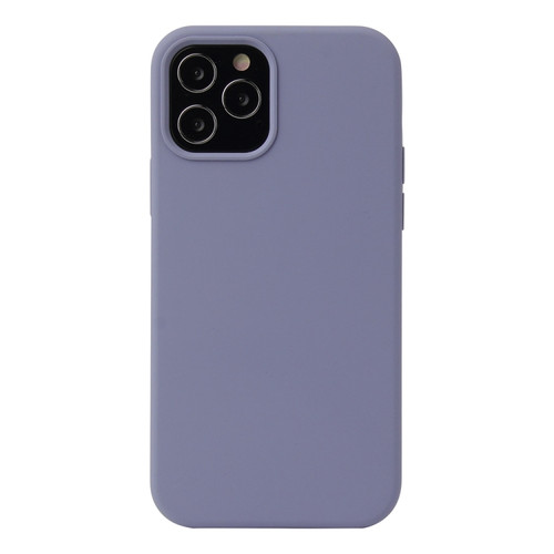 iPhone 13 Pro Max Solid Color Liquid Silicone Shockproof Protective Case  - Lavender Grey