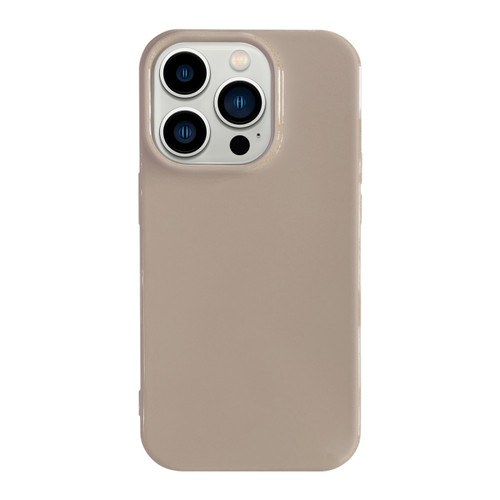 iPhone 13 Pro Max Shockproof Solid Color TPU Phone Case - Khaki