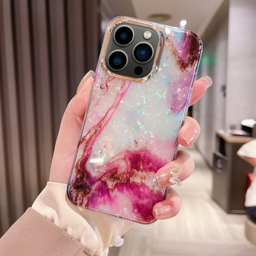 iPhone 13 Pro Max Colorful Crystal Ripple TPU Phone Case - Purple