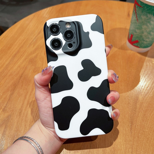 iPhone 13 Pro Max Frosted TPU Phone Case - Milk Cow Texture