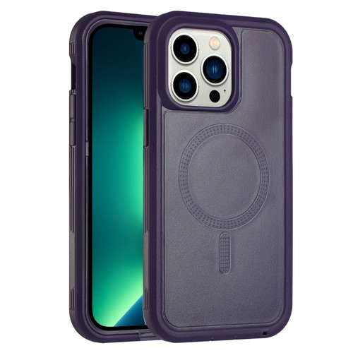 iPhone 13 Pro Max Defender Series XT MagSafe Magnetic PC + TPU Shockproof Phone Case - Dark Purple