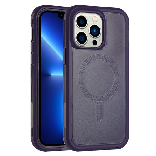 iPhone 13 Pro Defender Series XT MagSafe Magnetic PC + TPU Shockproof Phone Case - Dark Purple