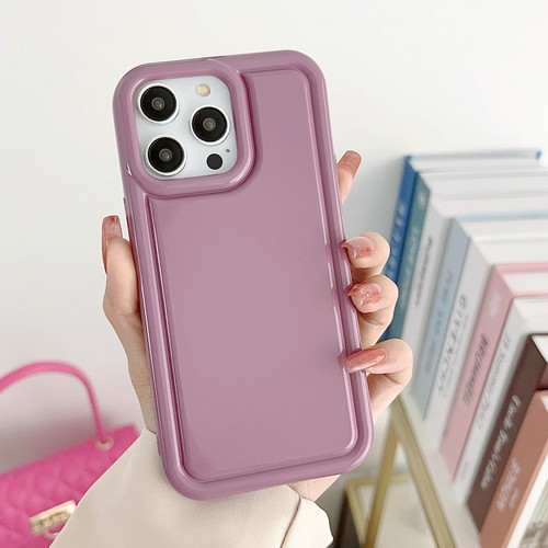 iPhone 13 Pro Car Painted Airbag TPU Phone Case - Purple