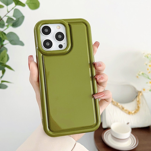 iPhone 13 Pro Car Painted Airbag TPU Phone Case - Green